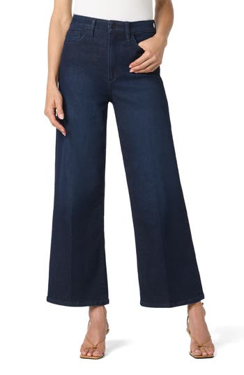 Joe's High Waist Ankle Wide Leg Jeans In Blue