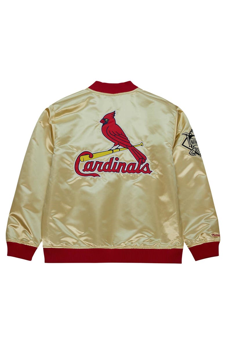 Mitchell & Ness Men's Mitchell & Ness Gold St. Louis Cardinals OG 2.0 Lightweight Satin Full-Zip Jacket, Alternate, color, Gold