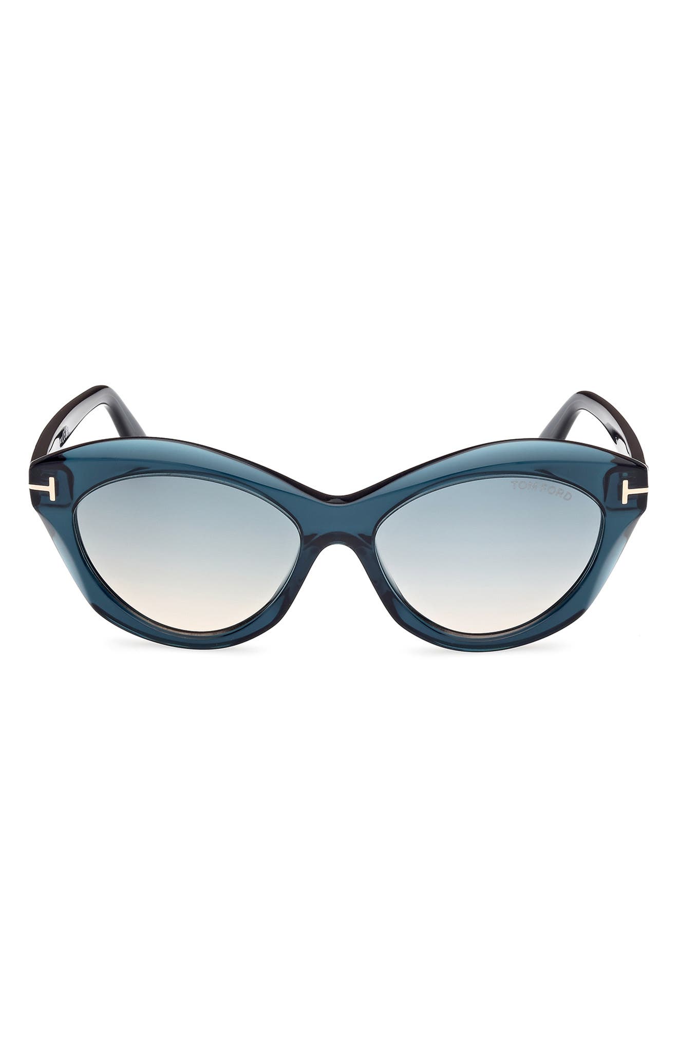 TOM FORD 55mm Gradient Oval Sunglasses