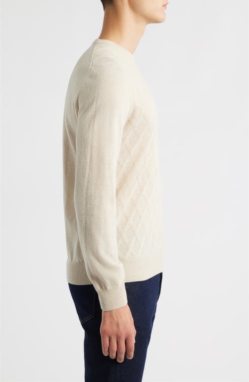 Canali Geo Regular Fit Wool & Cashmere Sweater In Neutral