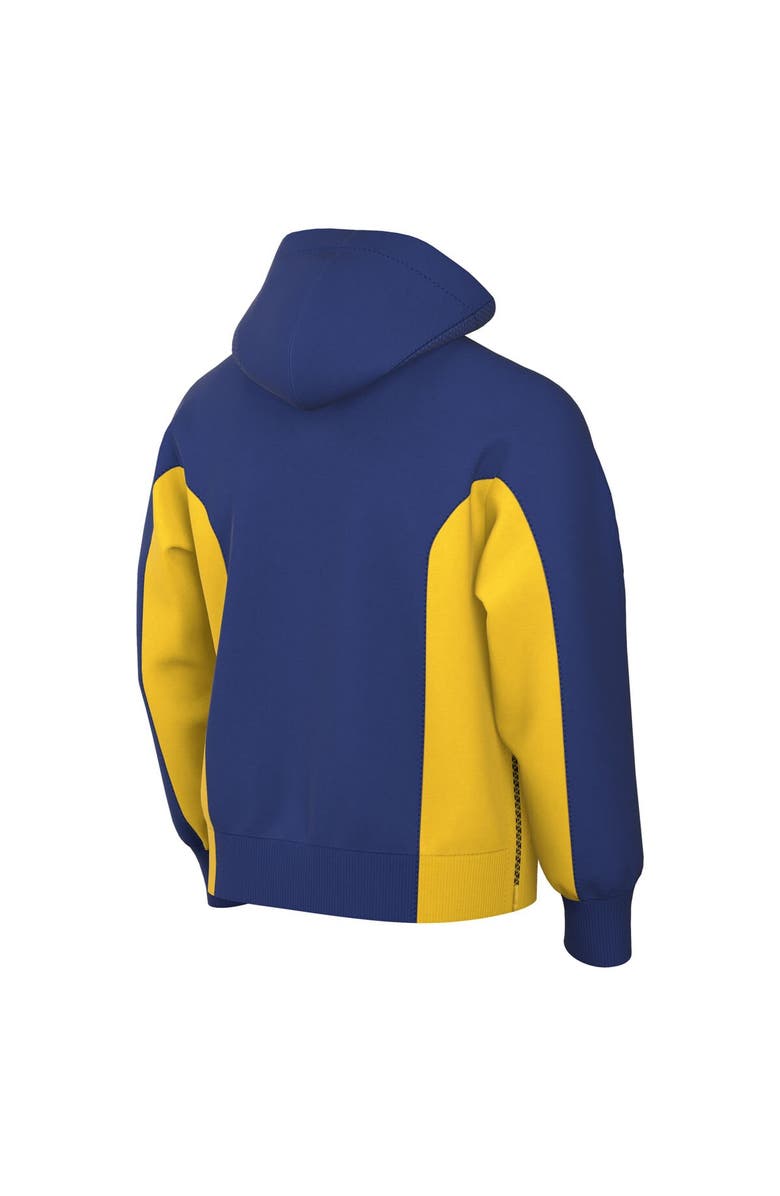 Nike Men's Nike Royal Golden State Warriors 2023/24 Authentic Showtime Full-Zip Hoodie, Alternate, color, 