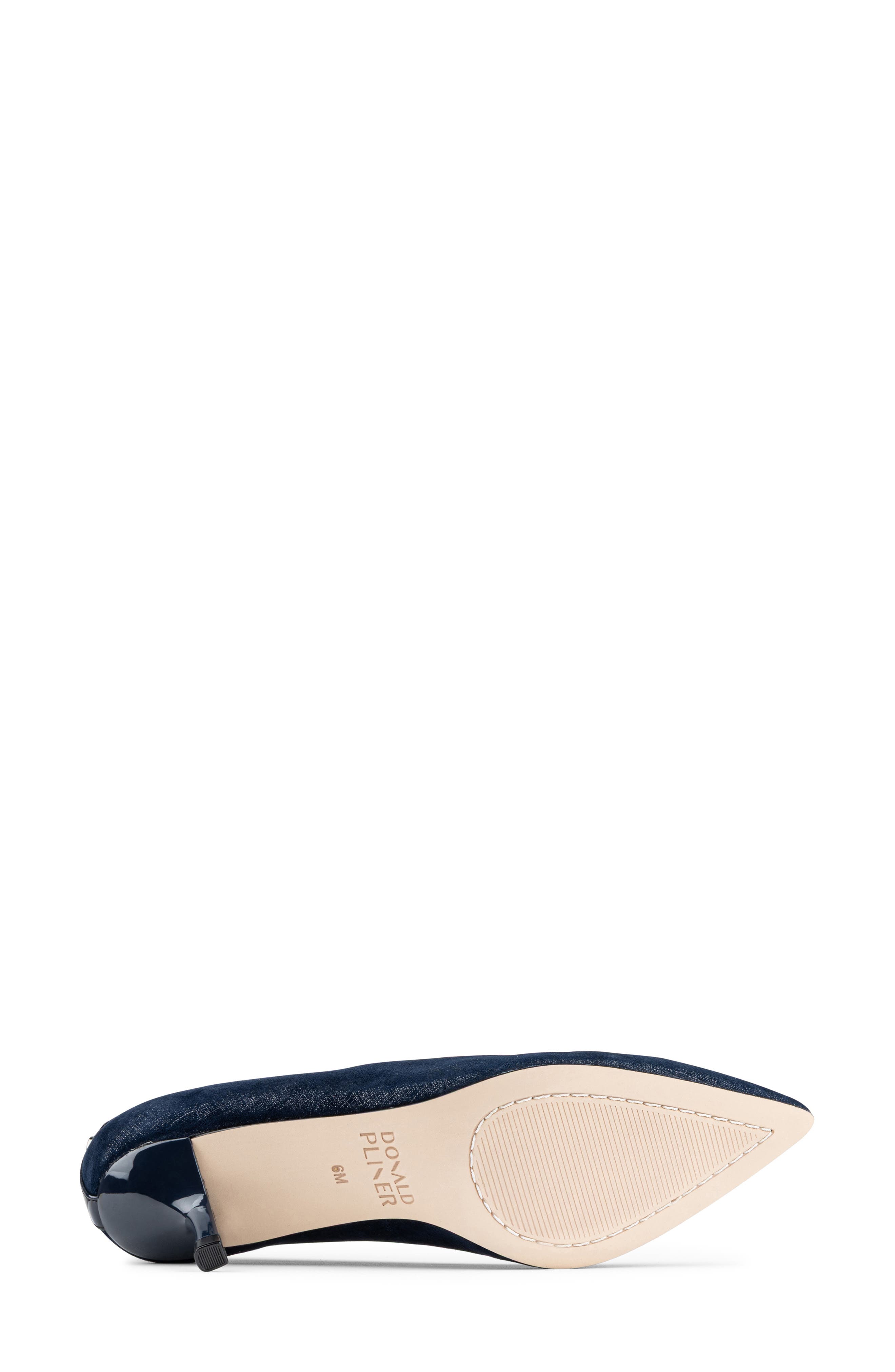 Calibra Kitten Heel Pump, Alternate, color, NAVY