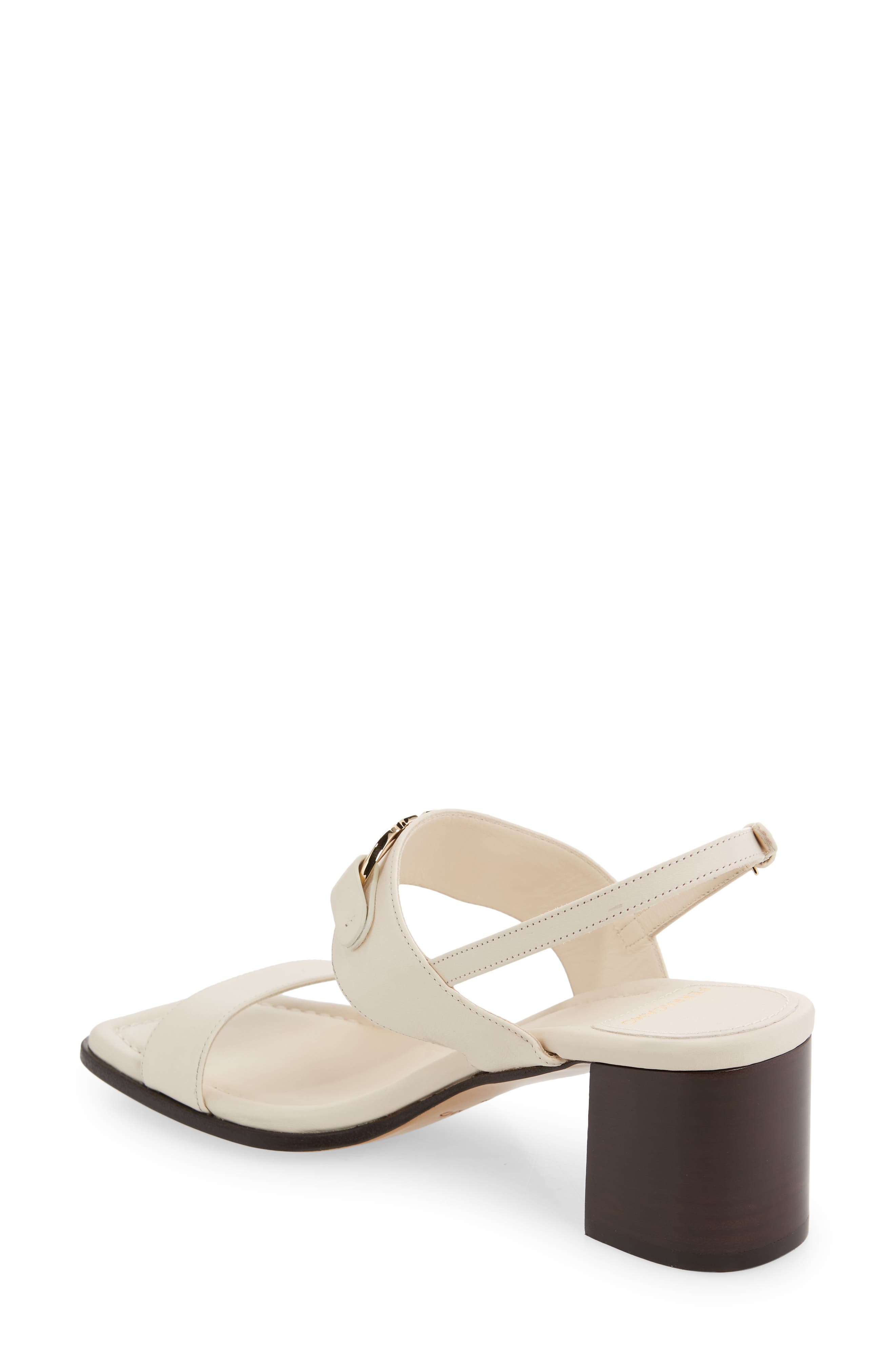 FERRAGAMO Lou Gancio Slingback Sandal, Alternate, color, Mascarpone