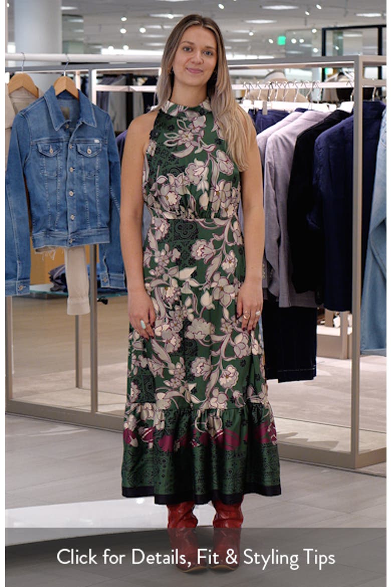 Bandanna Print Maxi Dress video