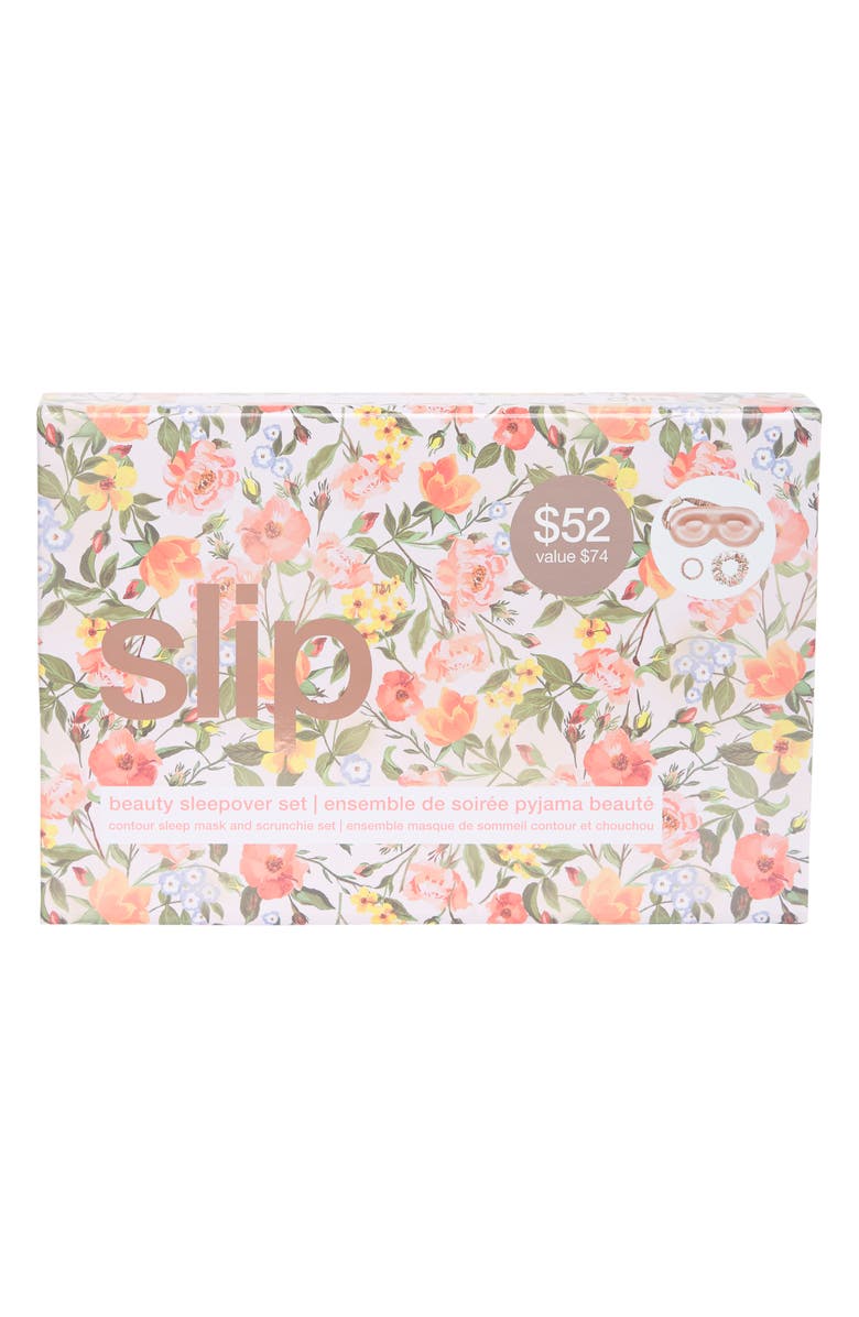 slip Beauty Silk 3-Piece Sleepover Set, Alternate, color, Pink