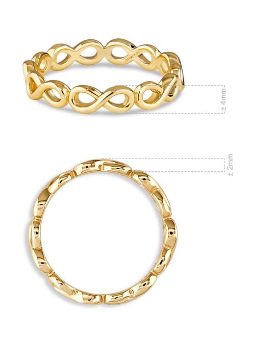 Devata Infinity Eternity Ring In Gold