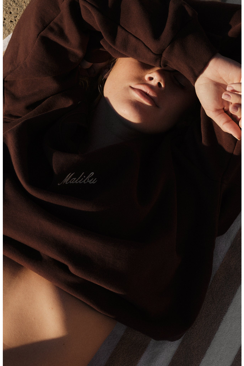 Malibu Crewneck, Alternate, color, Umber