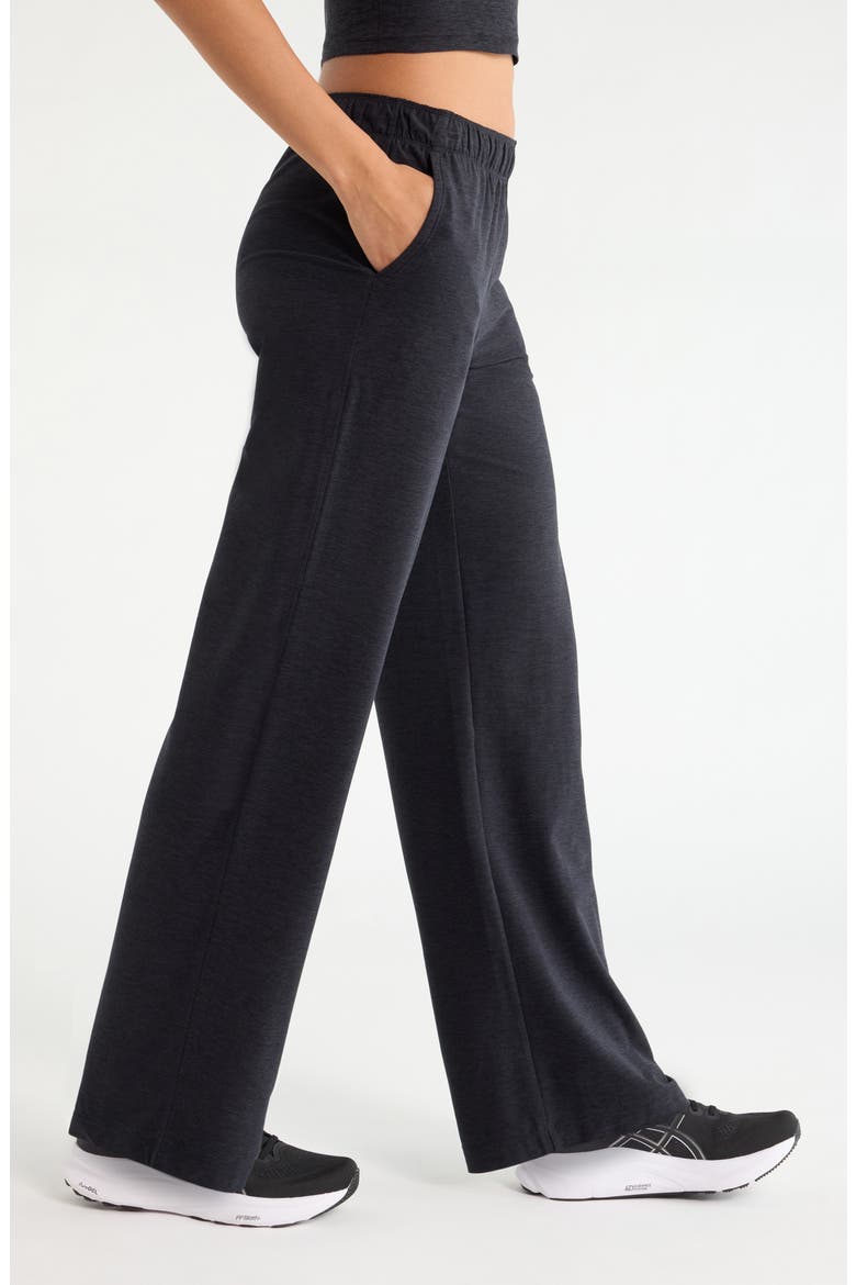 Restore Soft Straight Leg Pull-On Pants, Alternate, color, BLACK MELANGE