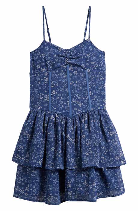 Ava & Yelly Kids' Peri Floral Party Dress
