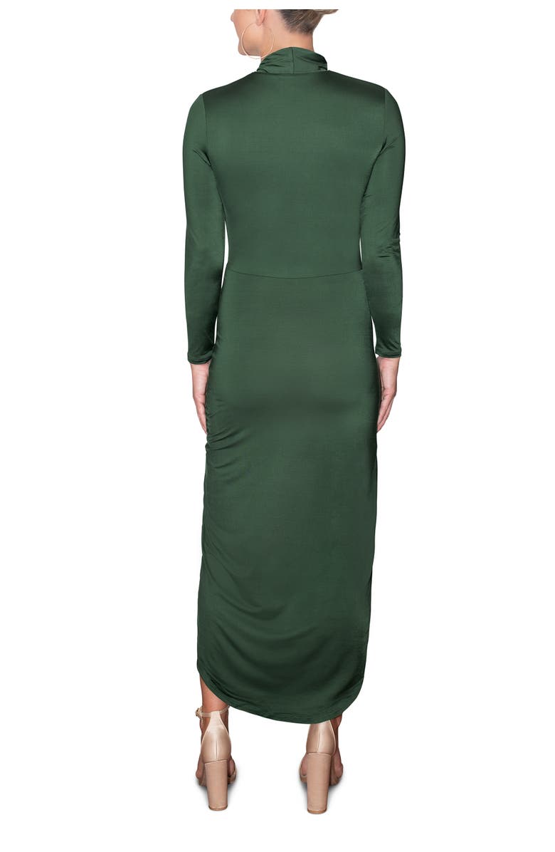 RACHEL Rachel Roy Bret  Wrap Front Midi Dress, Alternate, color, Green Pasture