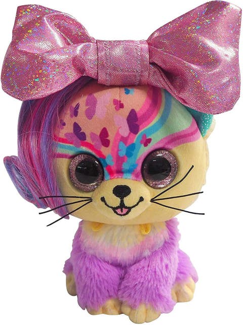 9 Inch Plush Butterfly Bow Pet Cat