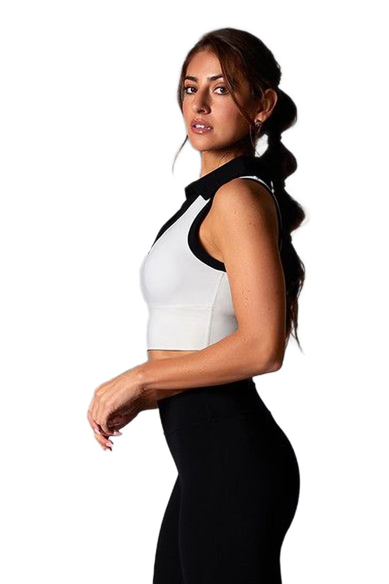 Contrast Polo Tank, Alternate, color, COCONUT EBONY