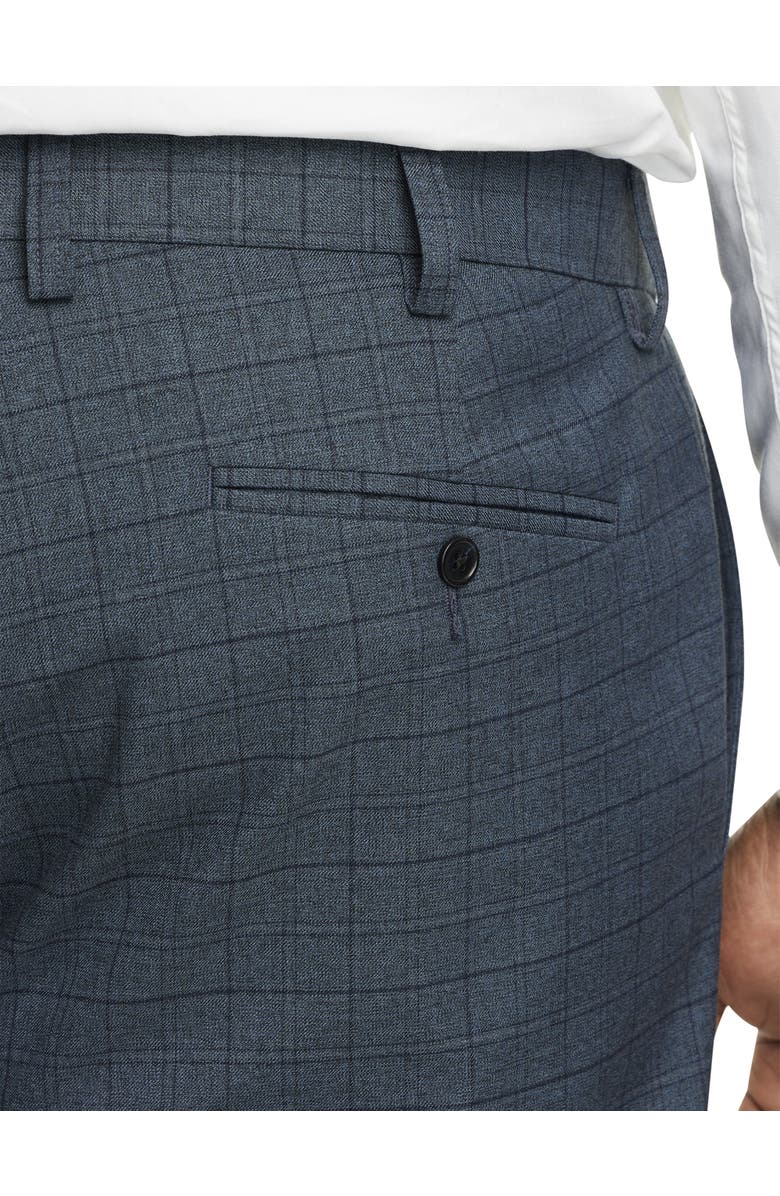 Oak Hill by DXL Big & Tall Windowpane Suit Pants, Alternate, color, Blue