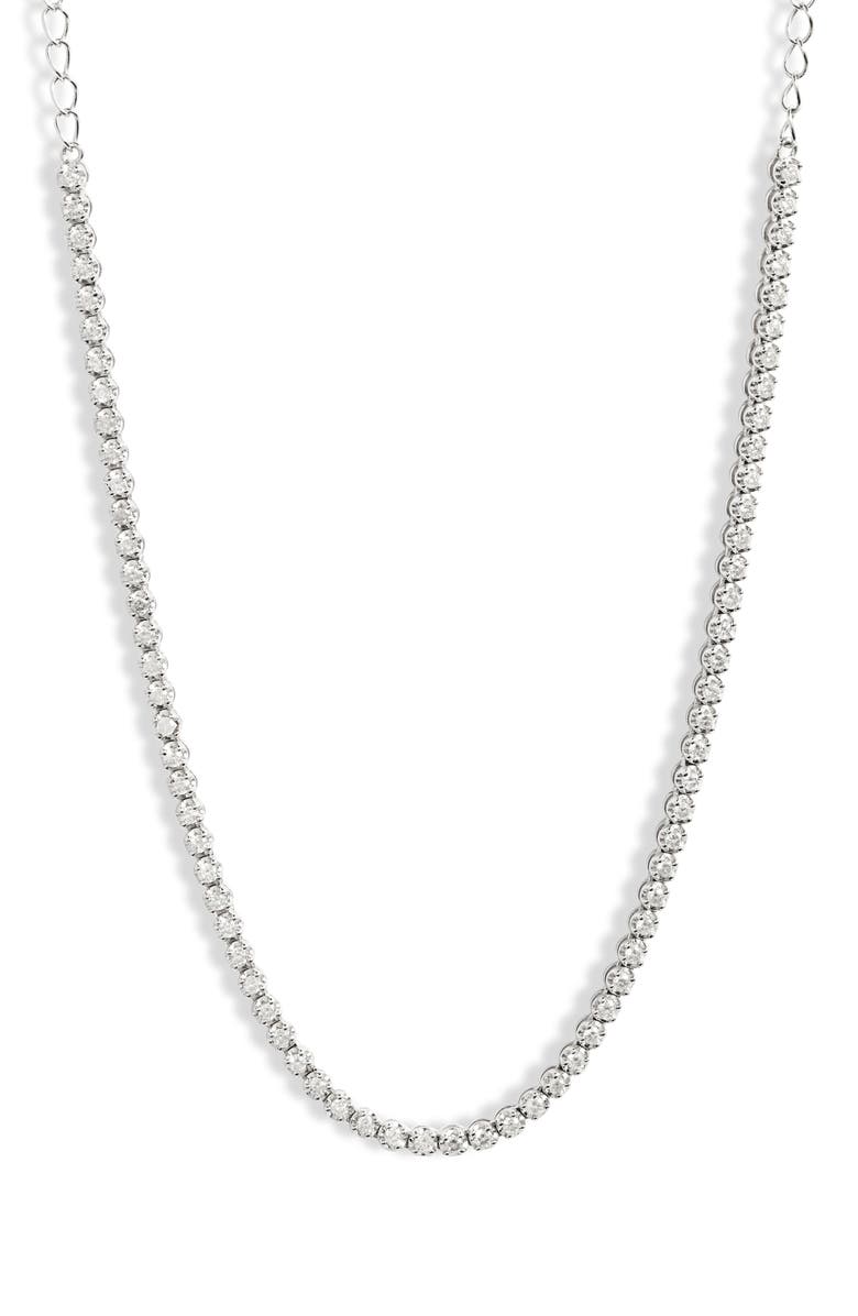 Meira T Diamond Tennis Necklace, Main, color,