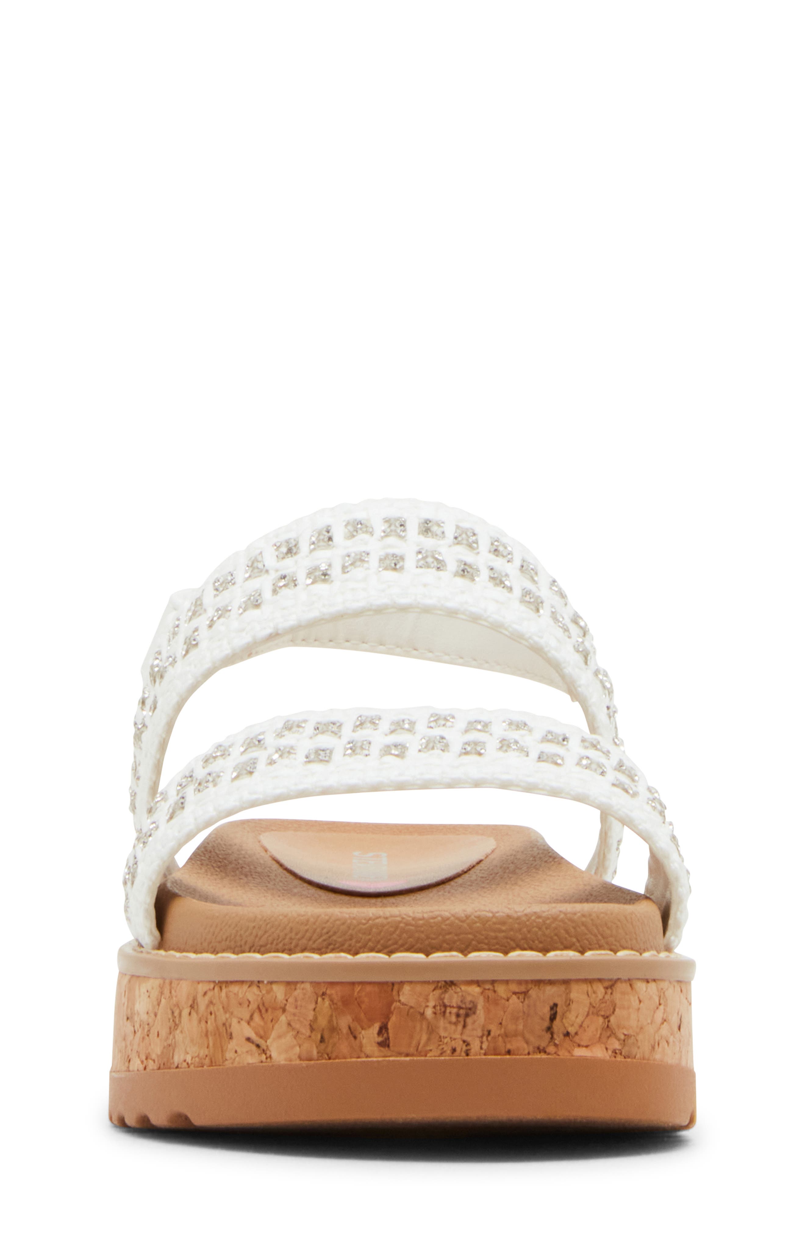 Steve Madden Kids' Jbuggy Slingback Platform Sandal, Alternate, color, White