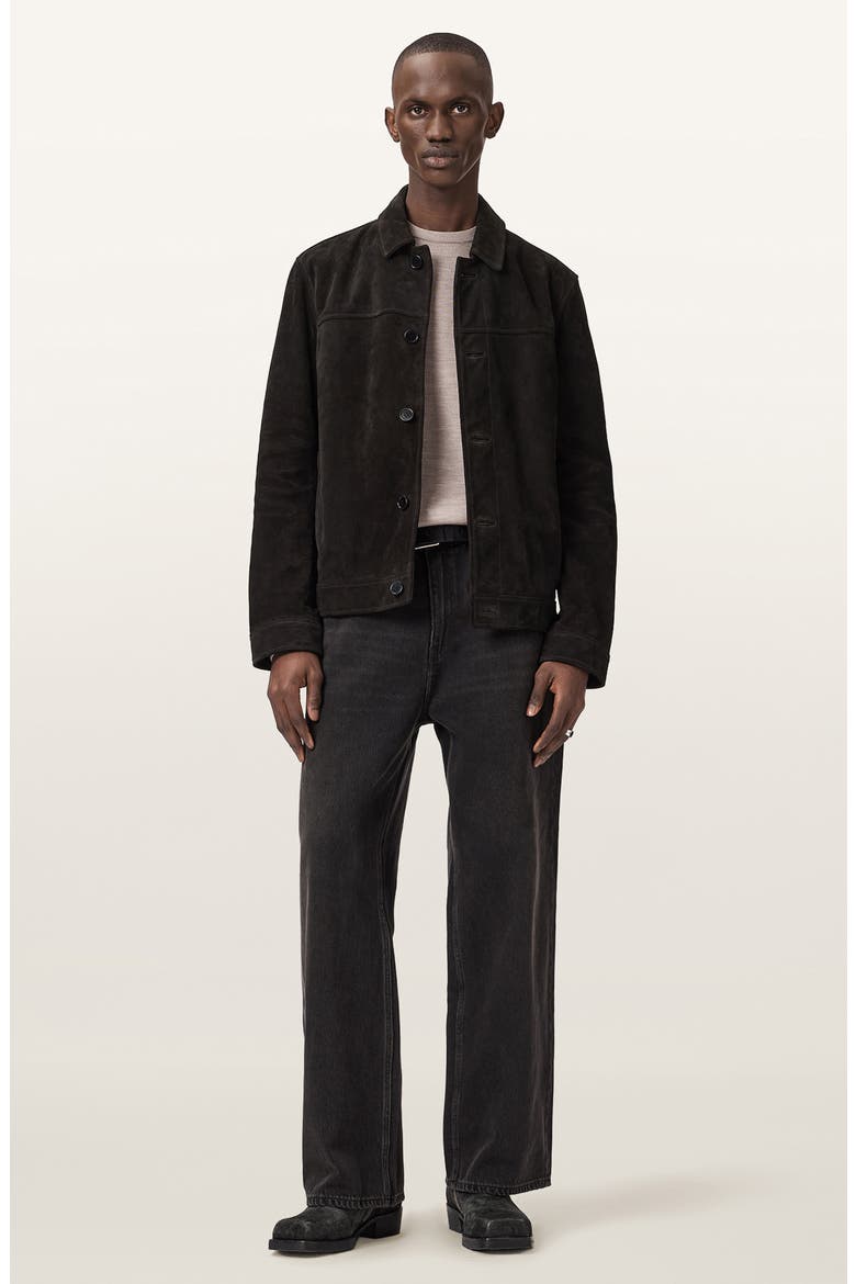 Nates Suede Jacket, Alternate, color, TANNER BLACK