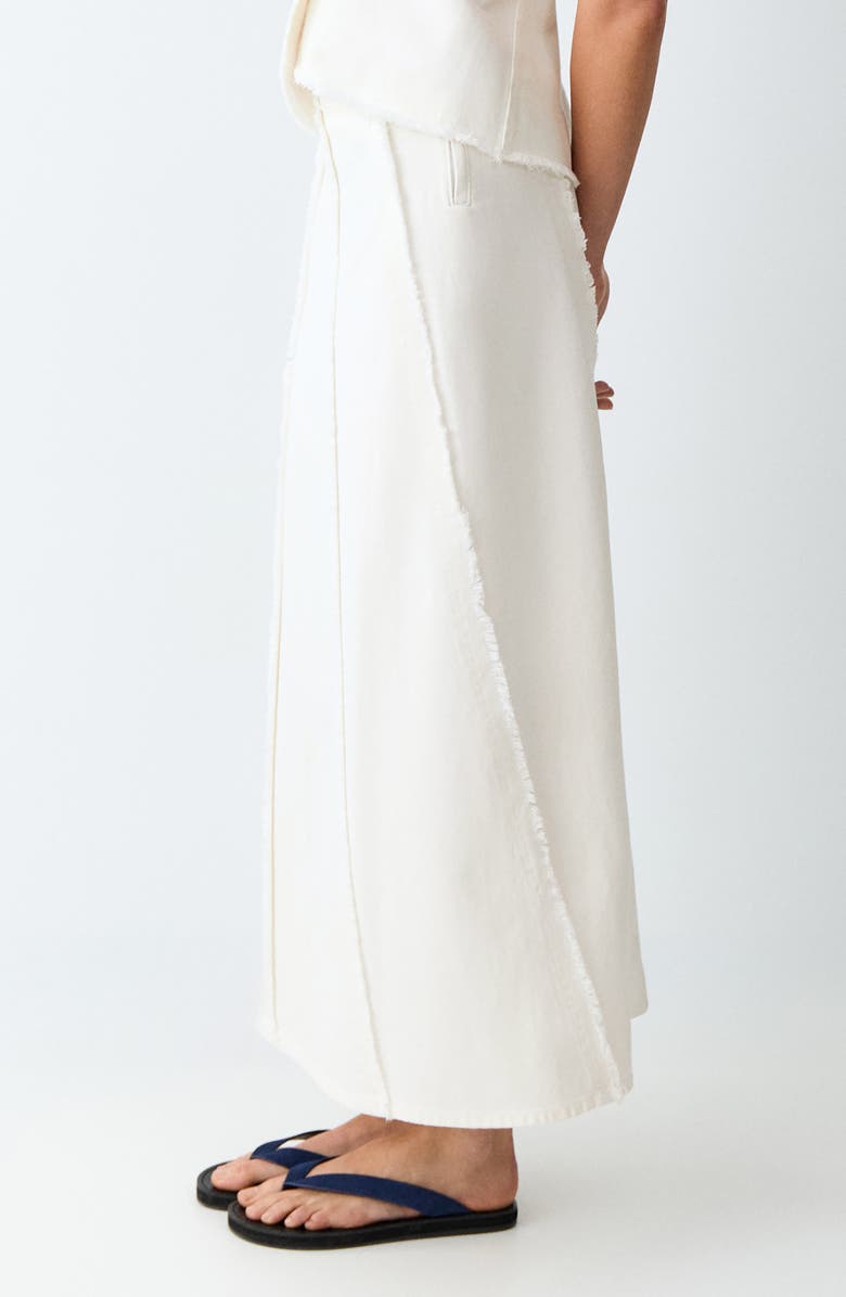 MANGO TEEN Fray Detail Maxi Skirt, Alternate, color, 