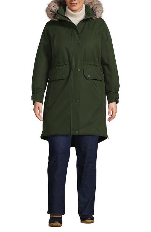 Lands' End Expedition Waterproof Down Winter Parka With Faux Fur Hood