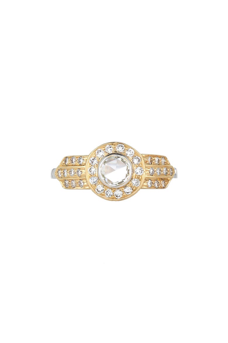 Mira Diamond Ring, Main, color, YELLOW WHITE GOLD/ DIAMOND