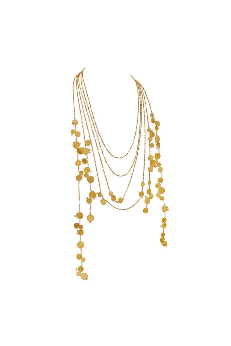 AIRE LAYERED NECKLACE, Alternate, color, Gold Plated