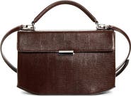 TOTEME Clip Lizard Embossed Leather Top Handle Bag