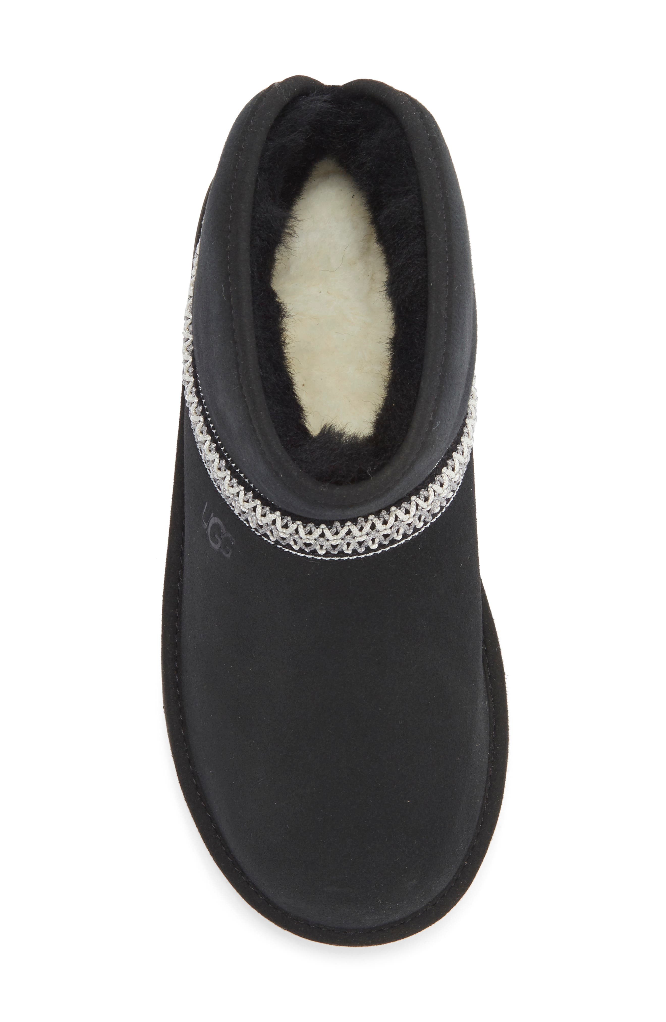 UGG<sup>®</sup> Kids' Classic Mini Crescent Boot, Alternate, color, Black