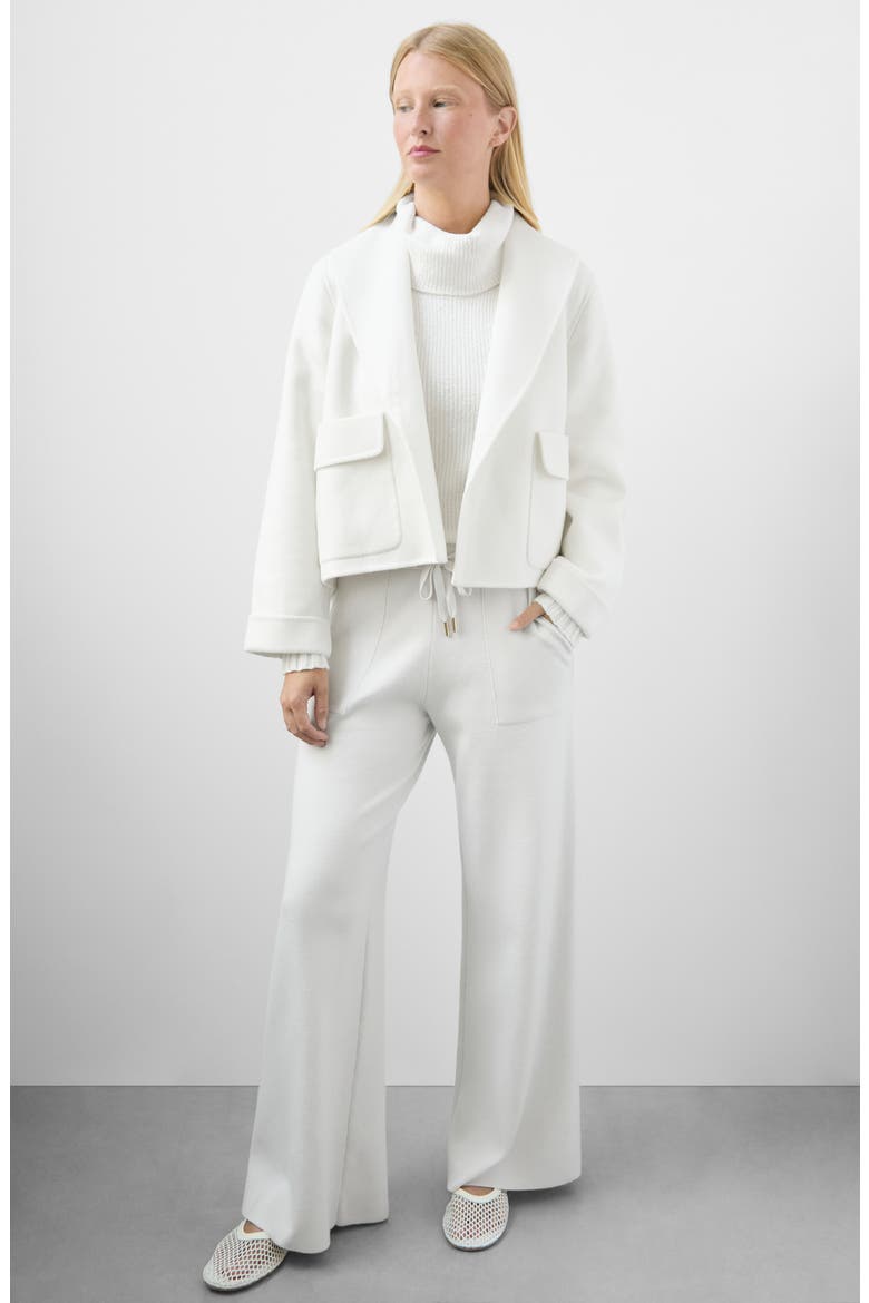 x @cellajaneblog Crop Icon Coat, Alternate, color, SNOW