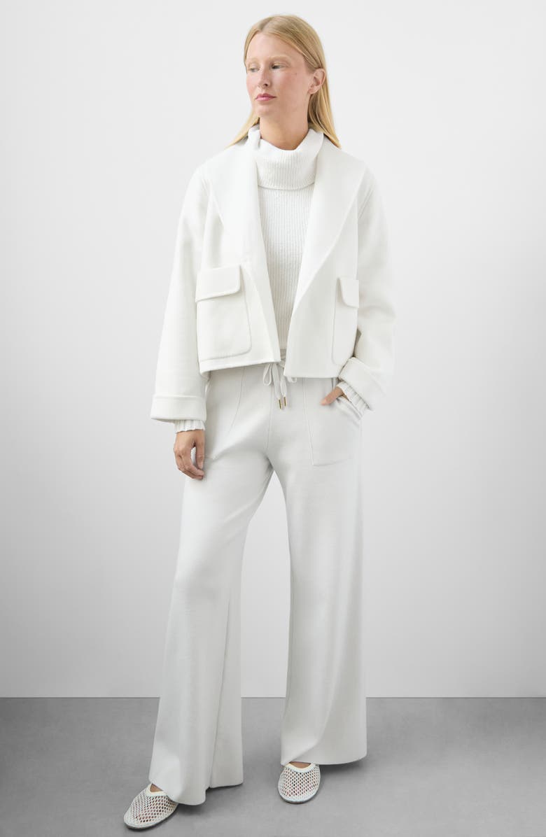 Splendid x @cellajaneblog Crop Icon Coat, Alternate, color, Snow