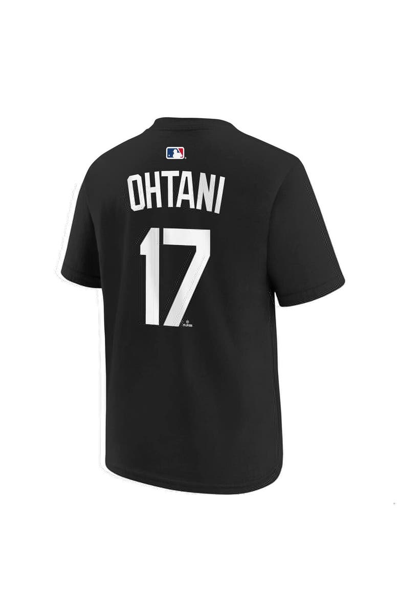 Nike Youth Nike Shohei Ohtani Black Los Angeles Dodgers Name & Number T-Shirt, Alternate, color, Black