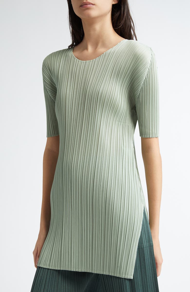 Pleats Please Issey Miyake Monthly Colors June Pleated Tunic, Alternate, color,