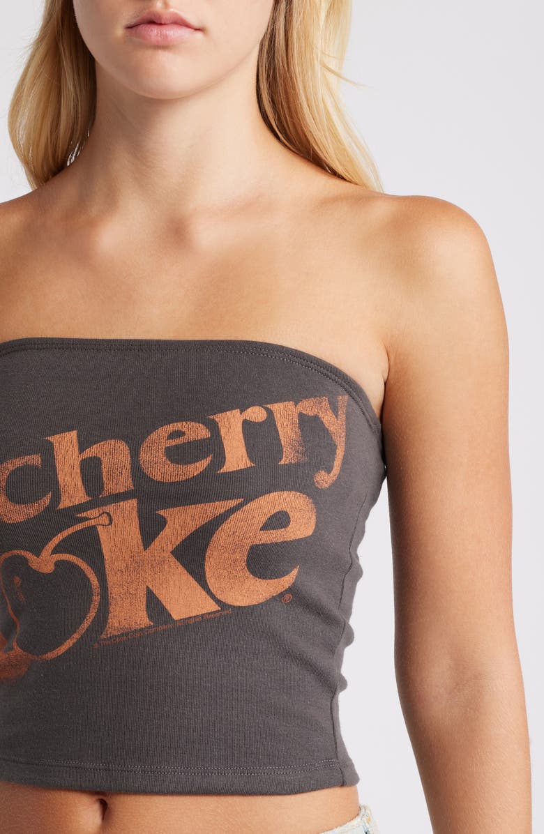 Junk Food Cherry Coke Graphic Tube Top, Alternate, color, 