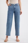 CITY BLUES Slant Pocket Ankle Straight Leg Jeans