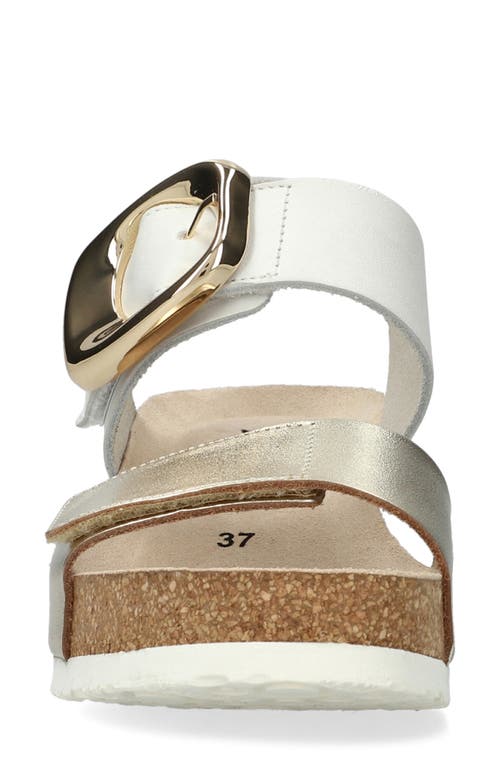 Mephisto Leandre Wedge Sandal In Gold Vega