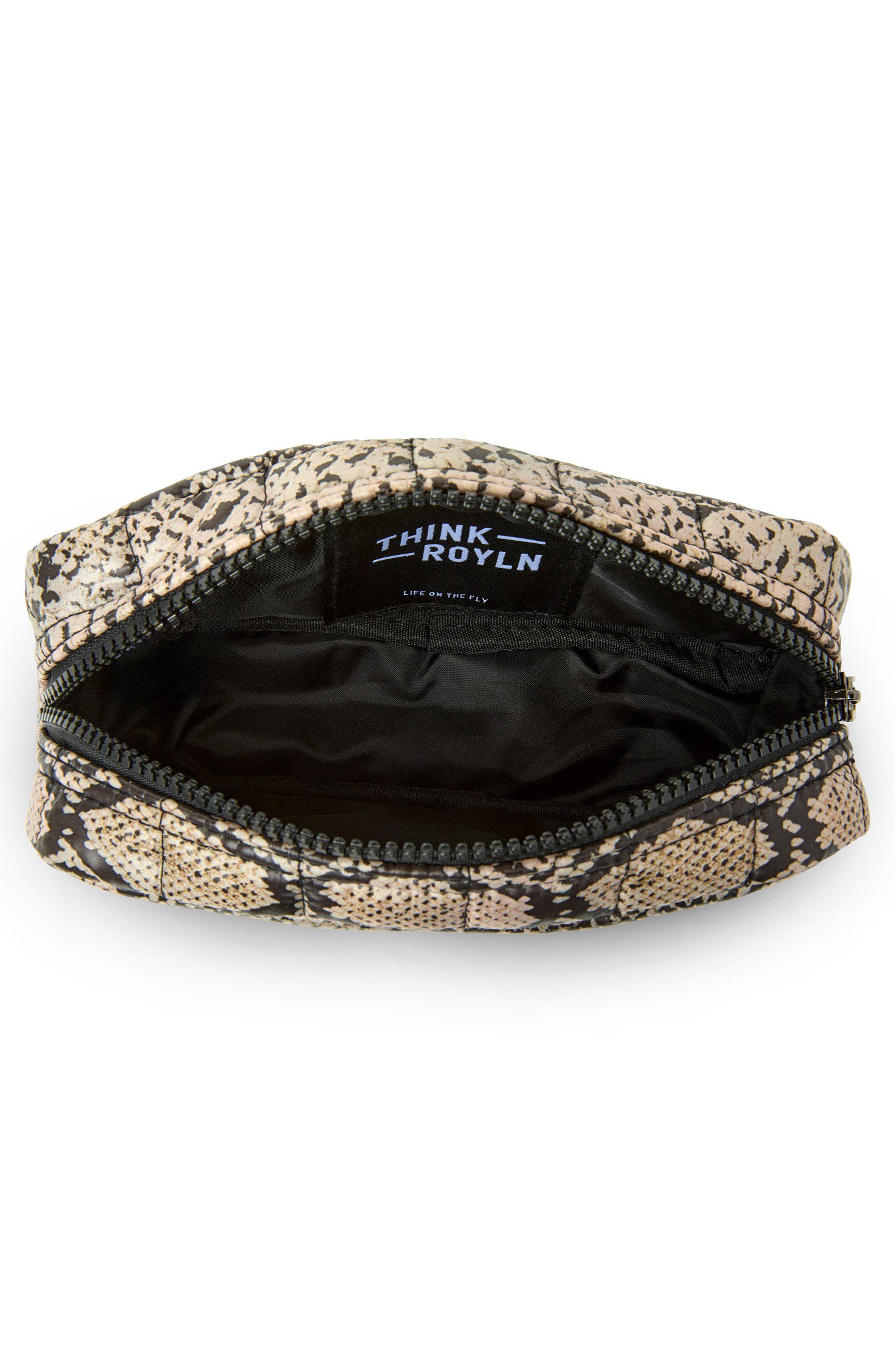 Touch Up Zip Top Travel Pouch, Alternate, color, PYTHON