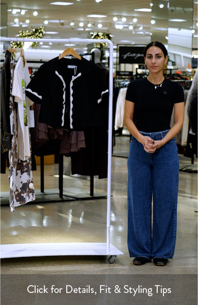 Front Tie Crop Cover-Up Top, sales video thumbnail