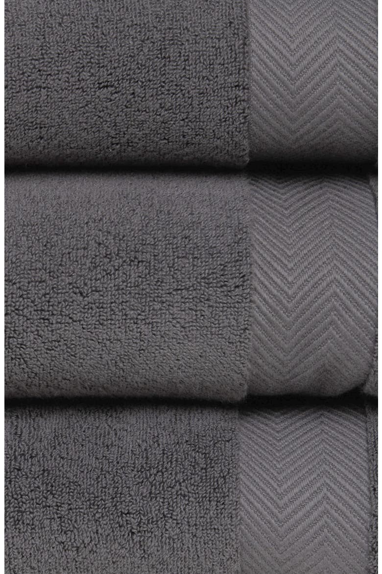 Organic Hydrocotton Set of 4 Bath Towels $140 Value, Alternate, color, GREY ONYX