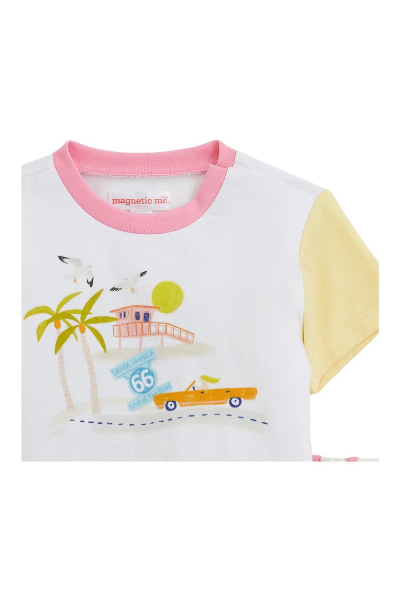 Kids' Santa Monica Colorblock T-Shirt & Stripe Shorts Set, Alternate, color, SANMO