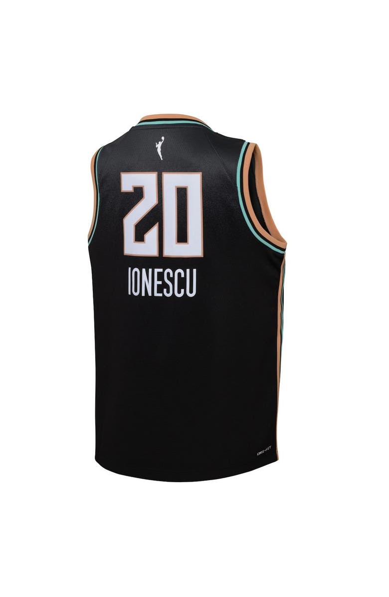 Nike Youth Nike Sabrina Ionescu Black New York Liberty 2021 Player Jersey - Explorer Edition, Alternate, color, 