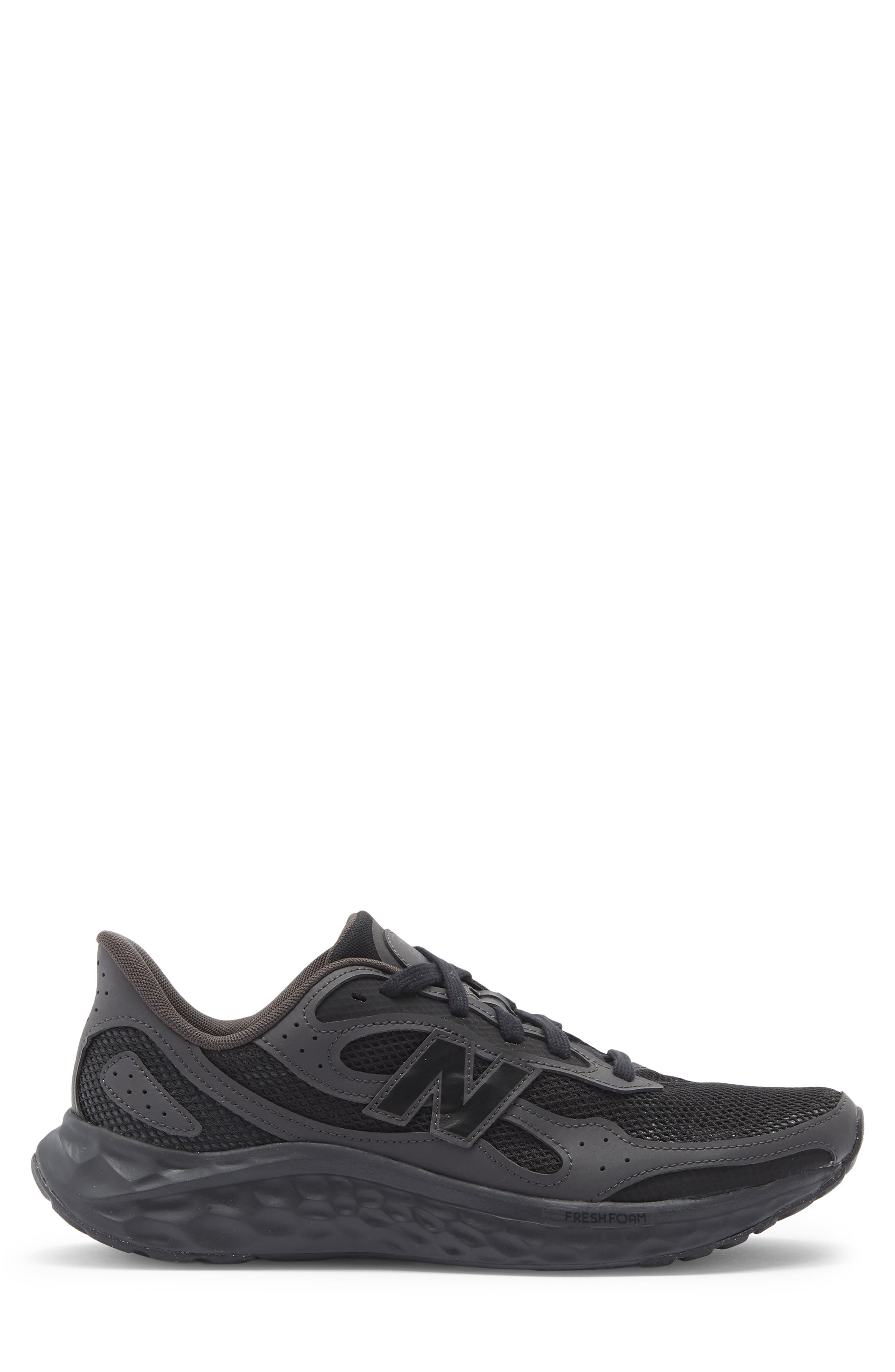 New Balance Fresh Foam Arishi v4 Running Shoe, Alternate, color, Black/ Black Cement