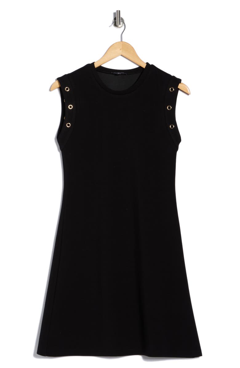 AREA STARS Grommet Minidress, Alternate, color, Black