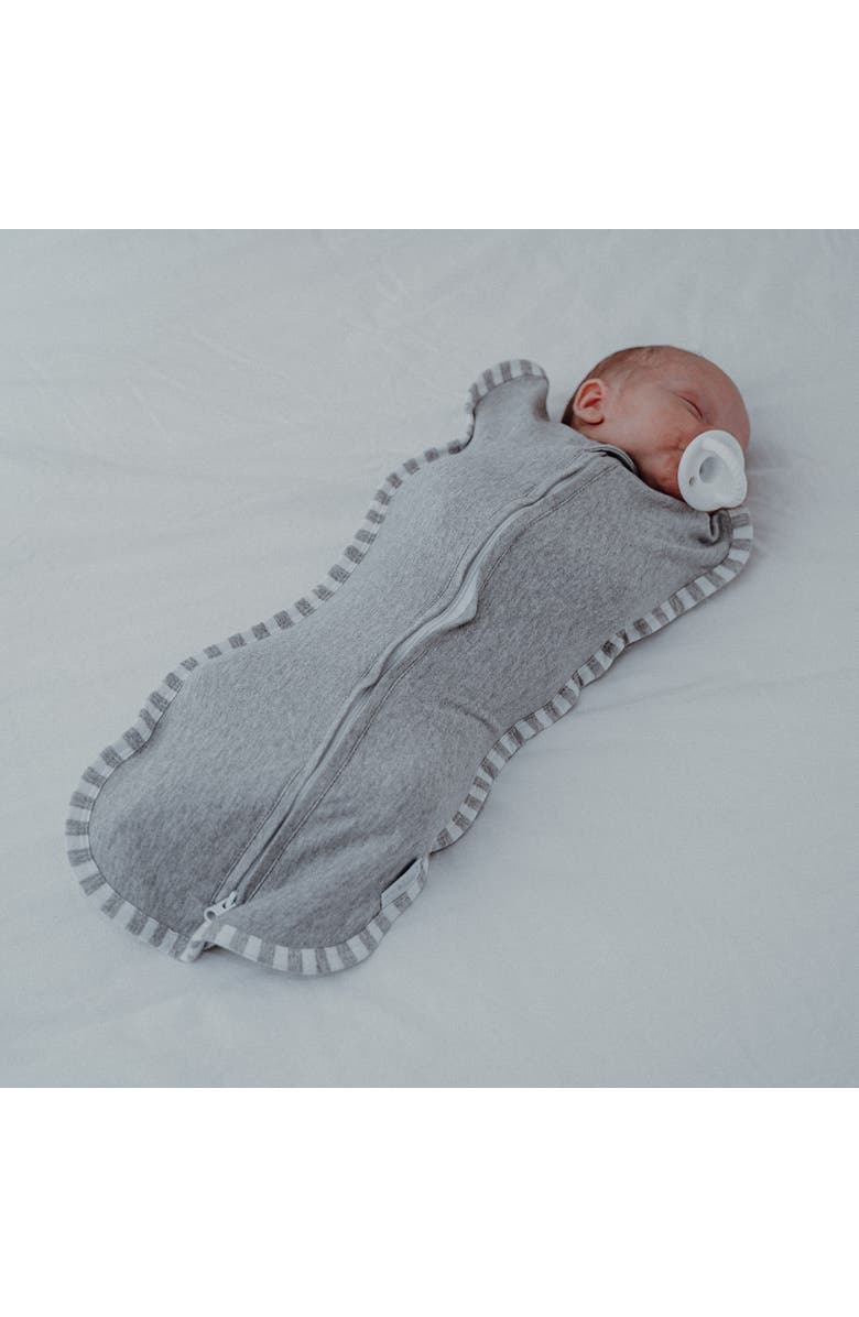 Comfy Cubs Easy Zipper Swaddle Blankets, Alternate, color, Gray