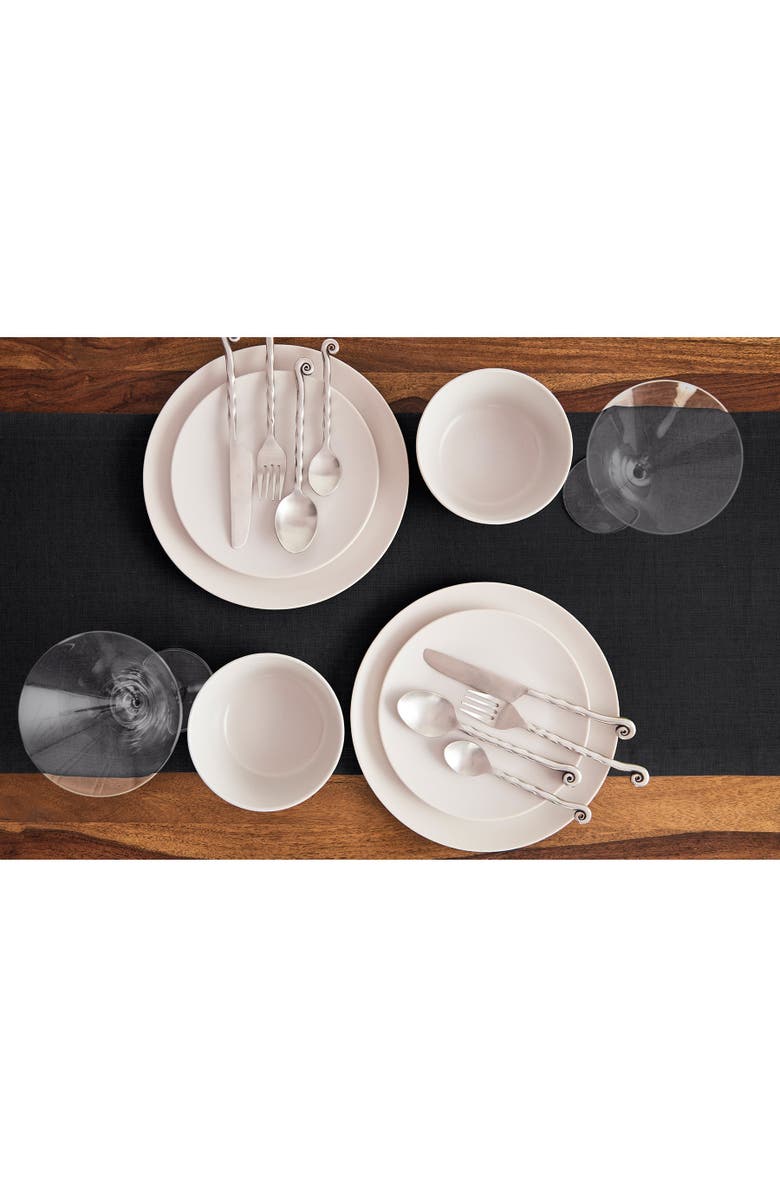 Solino Home Linen Table Runner for Dining Table, Holiday and Everyday Table Decor - Diana, Alternate, color, Black