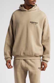 Fear of God Essentials Cotton Blend Fleece Graphic Hoodie