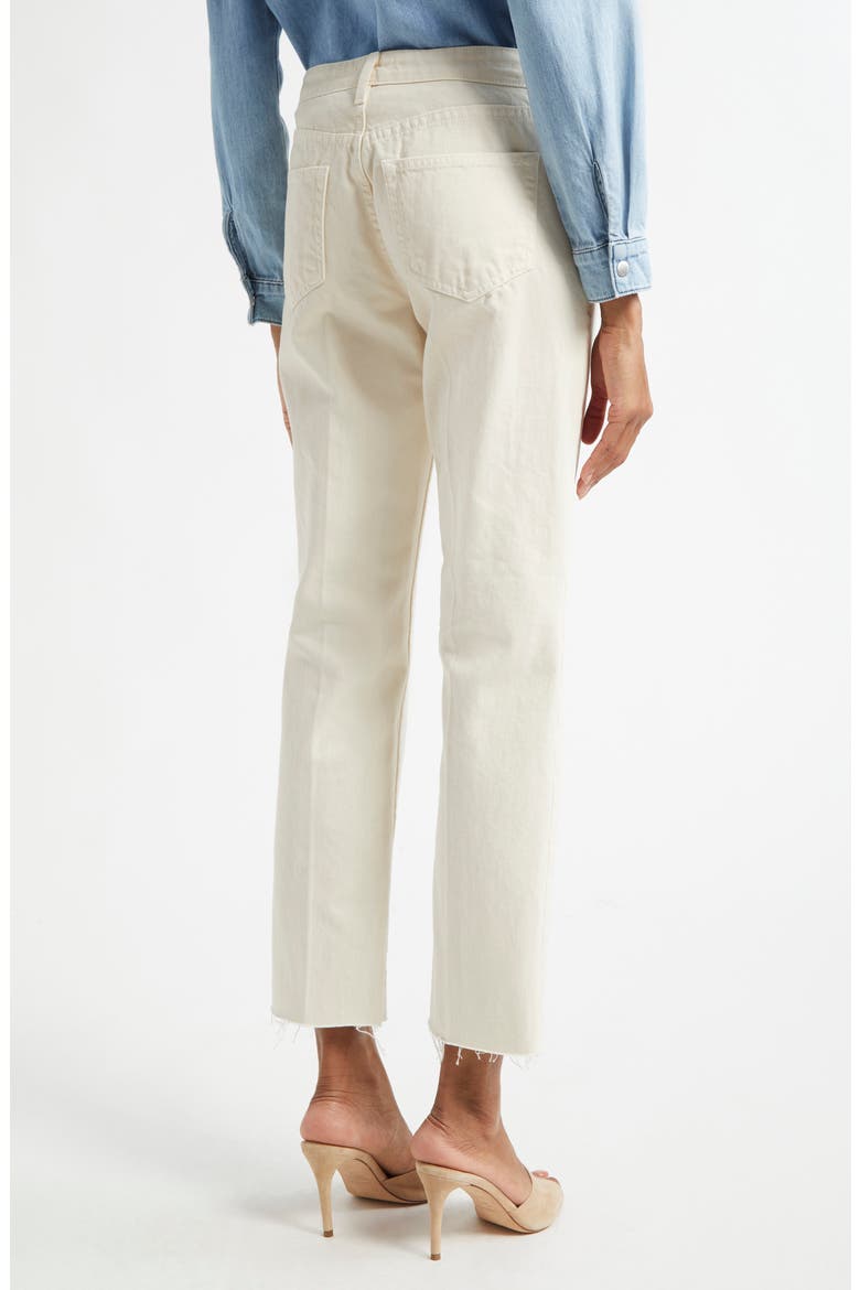 Milana Stovepipe Ankle Straight Leg Jeans, Alternate, color, FRENCH VANILLA