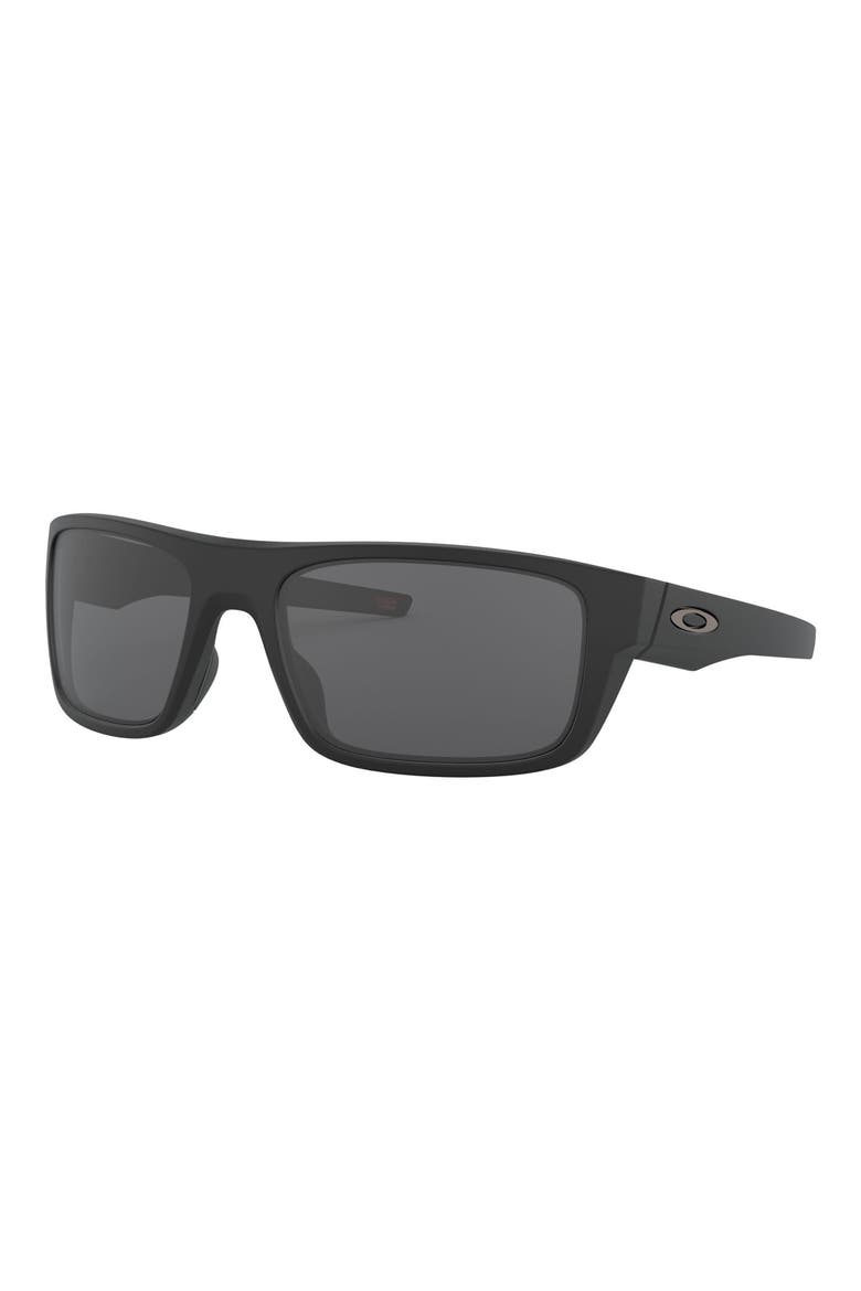 Drop Point™ 61mm Rectangular Sunglasses, Alternate, color, BLACK