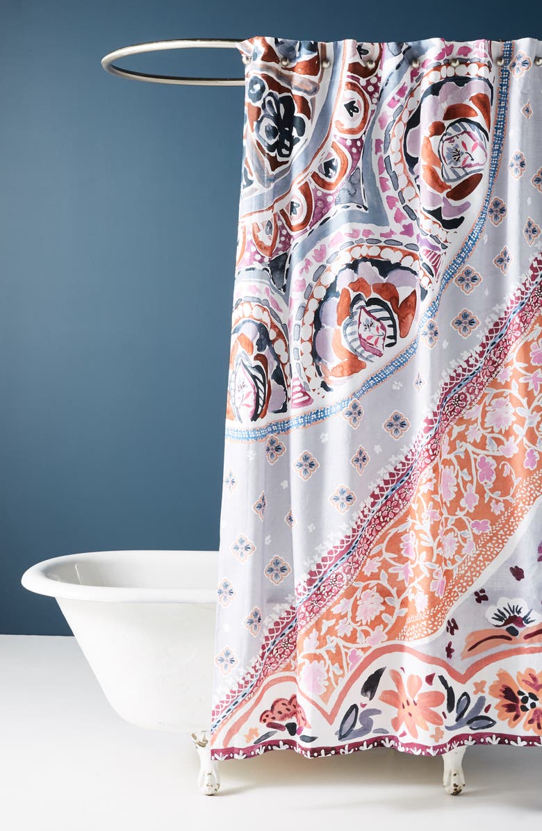 Anthropologie Home Anthropologie Hamel Shower Curtain, Main, color, 