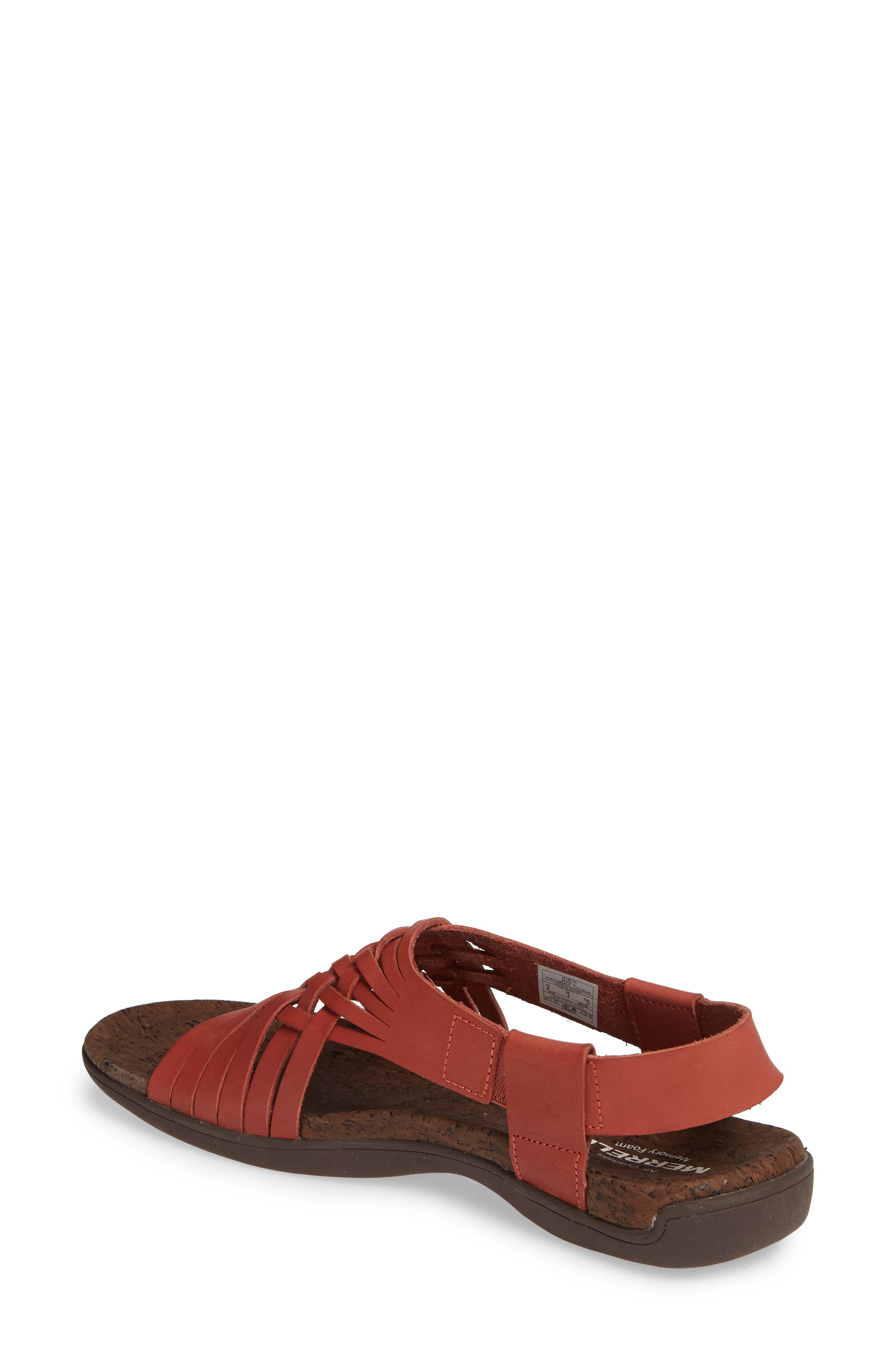 District Mahana Backstrap Sandal, Alternate, color, REDWOOD LEATHER