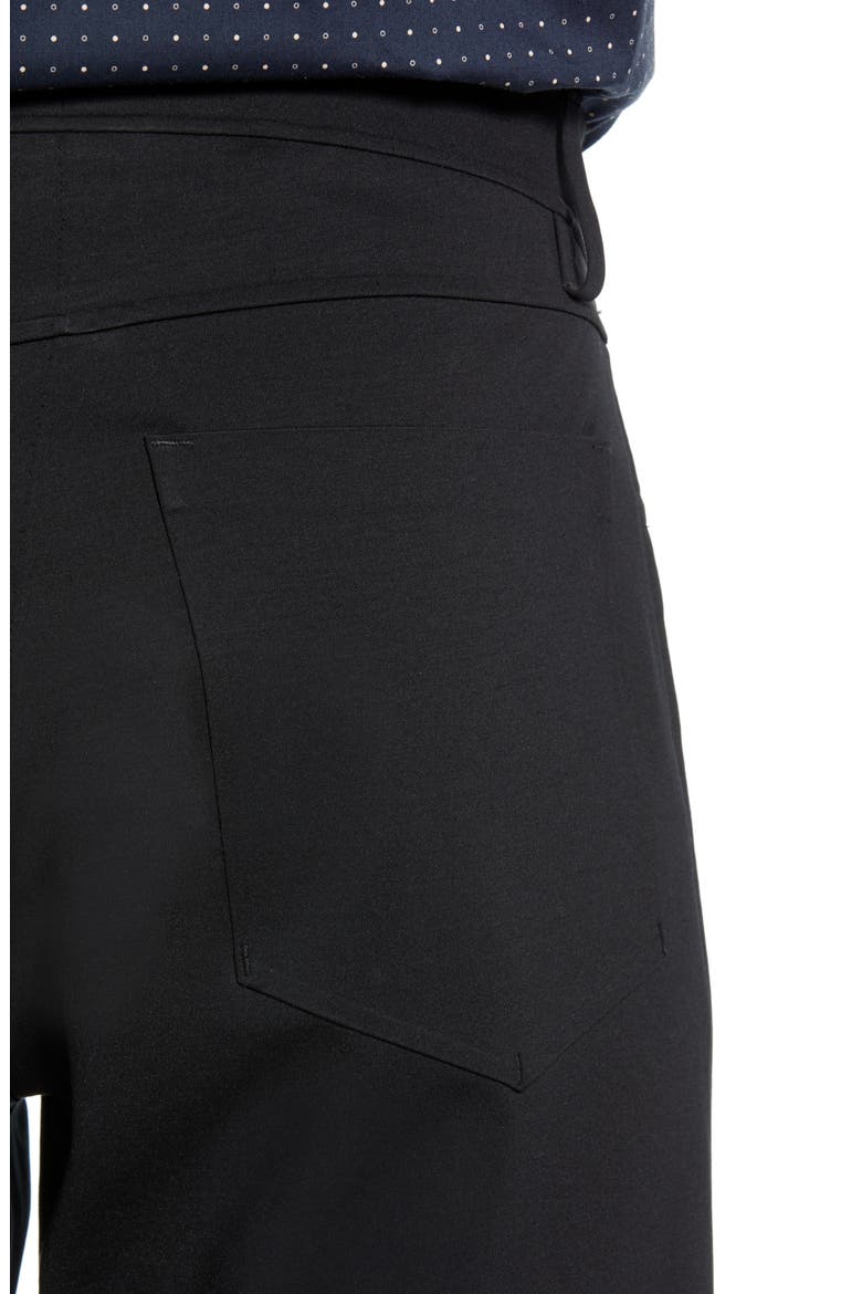 Tech Raffi Compact Trim Fit Ponte Pants, Alternate, color, BLACK