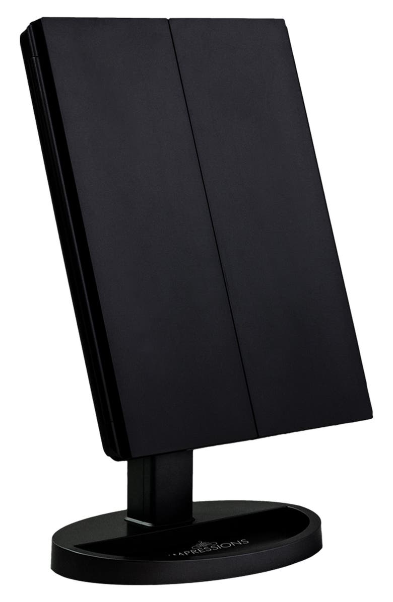 Impressions Vanity Co. Touch Trifold XL Dimmable LED Makeup Mirror, Alternate, color, 