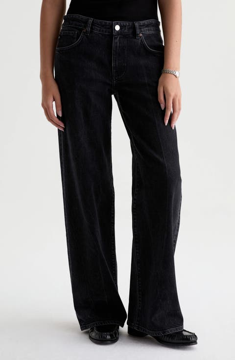 Adria Low Rise Wide Leg Jeans